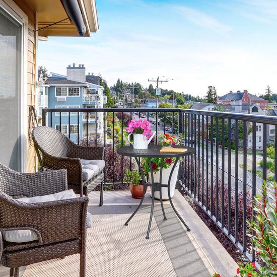 table de jardin relaxdays 70 cm avec trou pour parasol - table d'extérieur en métal - table de bistrot - table à manger