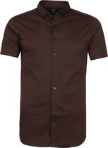 Desoto - Modern BD Overhemd Bruin - Maat XL - Slim-fit