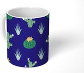 Mok - Koffiemok - Patronen - Cactussen - Planten - Mokken - 350 ML - Beker - Koffiemokken - Theemok