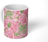 Mok - Koffiemok - Bloemen - Bloesem - Design - Mokken - 350 ML - Beker - Koffiemokken - Theemok