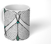Mok - Koffiemok - Pubers - Motten - Insecten - Patronen - Mokken - 350 ML - Beker - Koffiemokken - Theemok