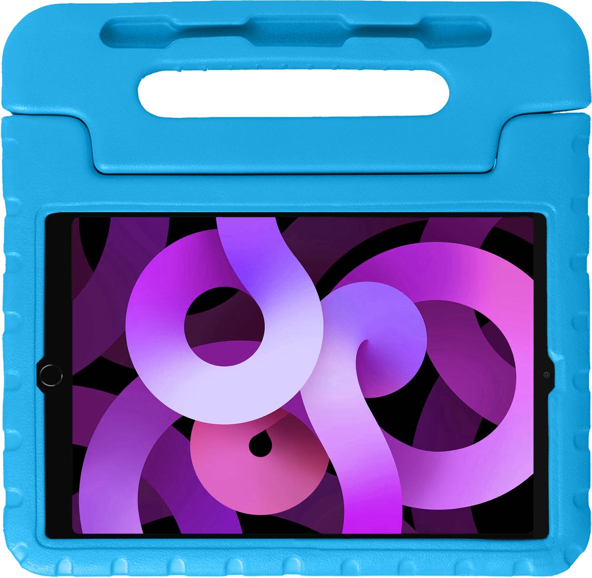 Hoesje - Geschikt voor Apple iPad Air 5 (2022) - 10.9 inch - 5e Generatie - M1 - Kinderhoes Shockproof Bumper - Kidsproof Case - Tablet Hoes - Kinder Hoes Cover - Blauw