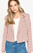 LOLALIZA Tweed blazer - Koraal - Maat 44