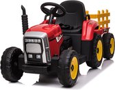 Tractor met trailer Rood | 12V Kinderauto