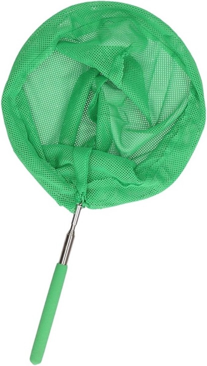 Groen schepnetje/vlindernetje uitschuifbaar