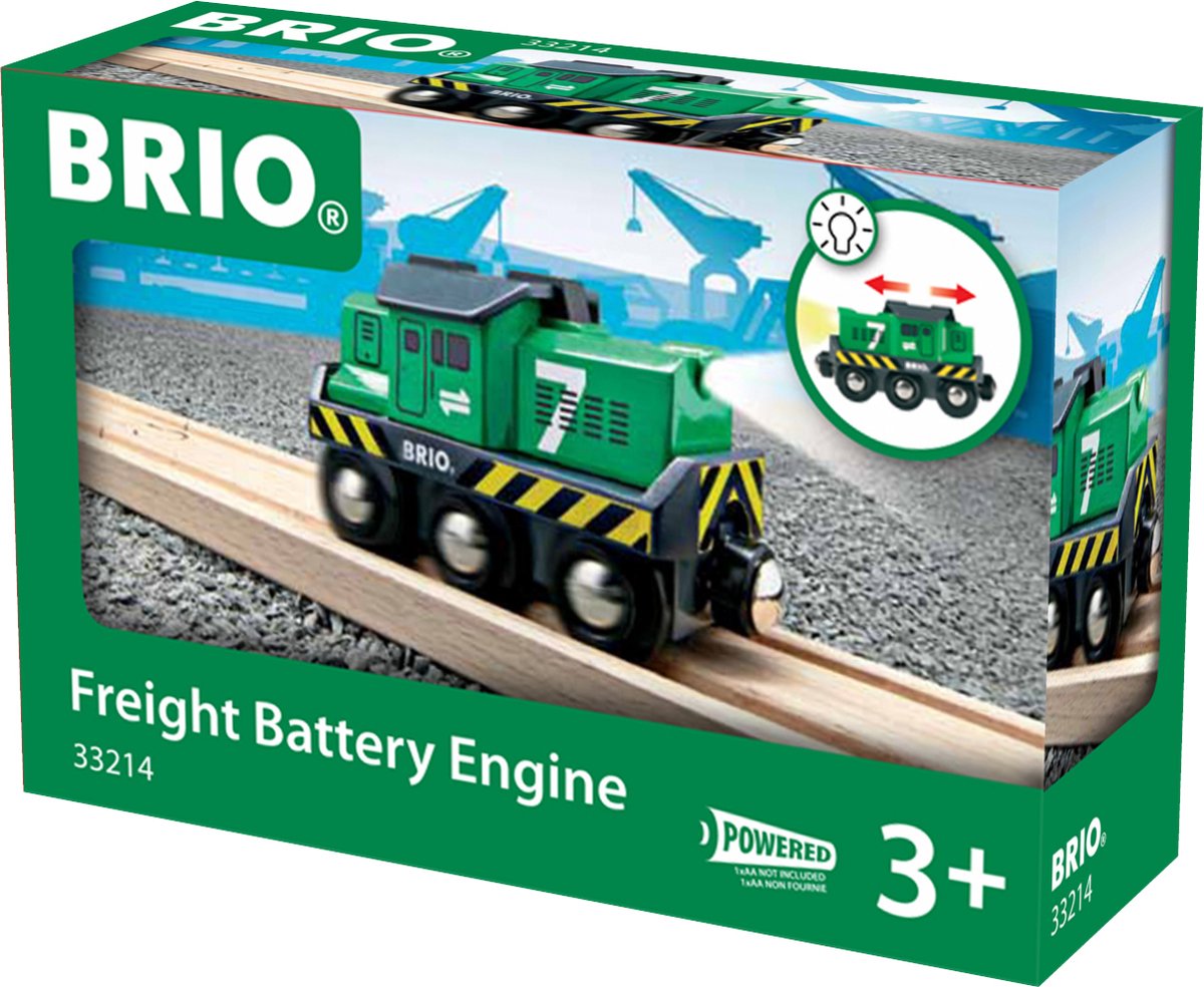 BRIO Locomotief voor goederentrein op batterijen - 33214 - Treinbaanonderdeel — afbeelding 7