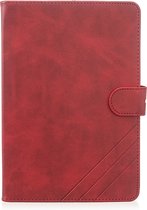 Peachy Wallet Portemonnee Hoes Case Kunstleer met Standaard voor iPad mini 1 2 3 4 5 - 7.9 inch - Rood