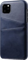 Peachy Duo Cardslot Wallet Portemonnee iPhone 11 hoesje - Donkerblauw Bescherming