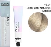 L'Oréal Haarverf Professionnel Dialight Coloration Ton Sur Ton Gel-Crème Acide 10.01 Super Licht Natuurlijk As Blond Milkshake