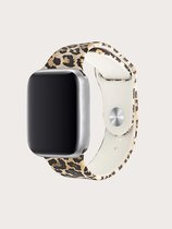Siliconen bandje geschikt voor Apple Watch - Panterprint / Luipaard - 38/40/41 mm - Apple Watch Series 1 2 3 4 5 6 SE 7 8 - Geschikt voor Apple Watch