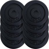 ScSPORTS® Halterschijven set 20 kg - Zonder logo - 8 x 2,5  kg - Gietijzer - 30 mm - Gewichten