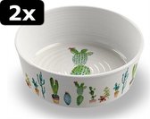 2x # VOERBAK CACTUS 1 22X7CM 1890ML