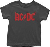 AC/DC Kinder Tshirt -18 maanden- Horns Zwart