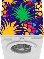 Wasmachine beschermer mat - Regenboog - Ananas - Patronen - Tropisch - Breedte 60 cm x hoogte 60 cm