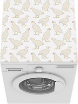 Wasmachine beschermer mat - Vogel - Kippen - Patronen - Breedte 60 cm x hoogte 60 cm
