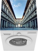 Wasmachine beschermer mat - De galerij van Uffizi op een zonnige dag - Breedte 60 cm x hoogte 60 cm