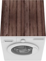 Wasmachine beschermer mat - Houten - Plank - Bruin - Hardhout - Breedte 60 cm x hoogte 60 cm