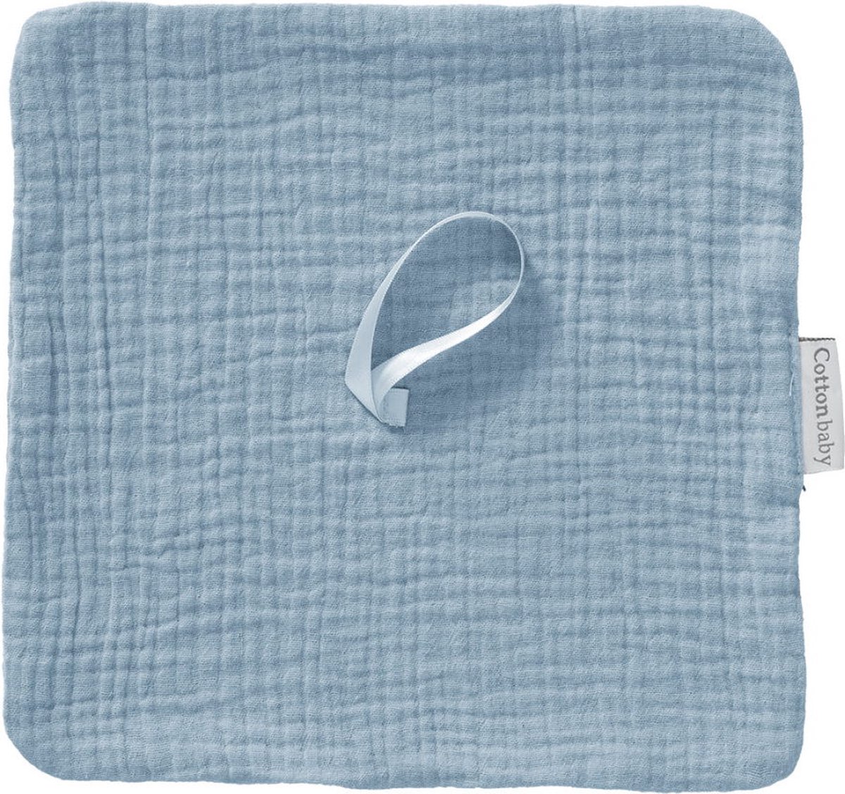 Cottonbaby Cottonsoft Speendoekje – Oudblauw - Zacht, Wasbaar & Duurzaam – Geschikt voor Speen – 20x20 cm