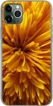 Geschikt voor iPhone 11 Pro Max hoesje - Paardenbloem - Geel - Abstract - Siliconen Telefoonhoesje