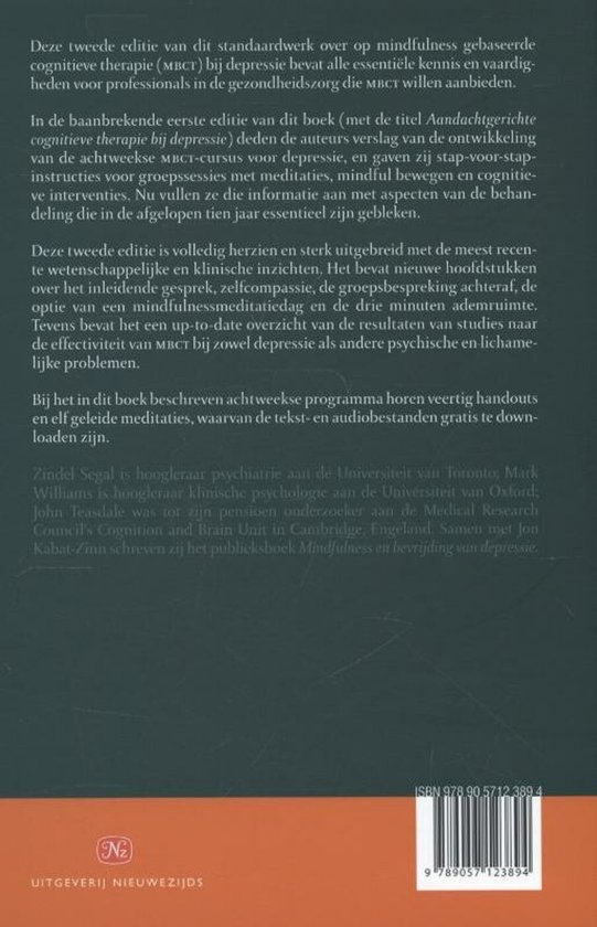 Mindfulness en cognitieve therapie bij depressie
