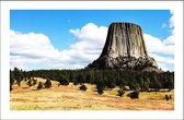 Walljar - Devils Tower - Muurdecoratie - Poster met lijst