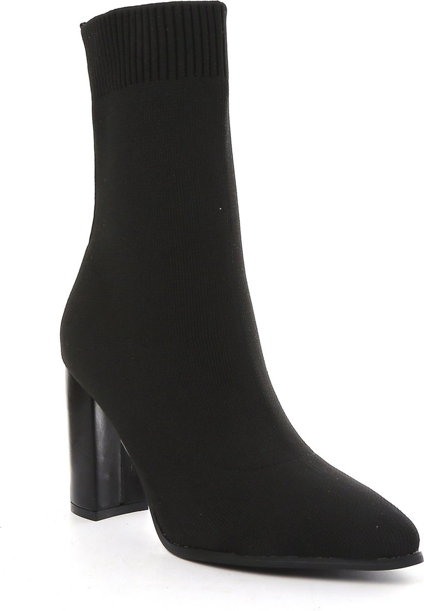 Smile Favorites® Dames Pumps - Heels - Zwart - Stof - Maat 36