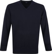 William Lockie - V-Hals Lamswol Navy - Heren - Maat XXL - Regular-fit