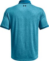 UA Playoff Polo 2.0 Heather-Cruise Blue / Fresco Blue / Black