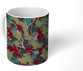 Mok - Koffiemok - Koraal - Camouflage - Abstract - Patronen - Mokken - 350 ML - Beker - Koffiemokken - Theemok
