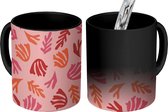 Magische Mok - Foto op Warmte Mokken - Koffiemok - Pastel - Koraal - Design - Magic Mok - Beker - 350 ML - Theemok