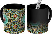 Magische Mok - Foto op Warmte Mokken - Koffiemok - Mozaïek - Patronen - Mandala - Magic Mok - Beker - 350 ML - Theemok