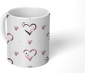 Mok - Koffiemok - Liefde - Roze - Valentijn cadeautje vrouw - Mokken - 350 ML - Beker - Koffiemokken - Theemok