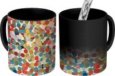 Magische Mok - Foto op Warmte Mokken - Koffiemok - Stippen - Confetti - Patronen - Magic Mok - Beker - 350 ML - Theemok