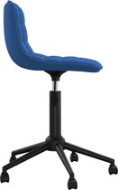 Eetkamerstoelen draaibaar 2 st fluweel blauw