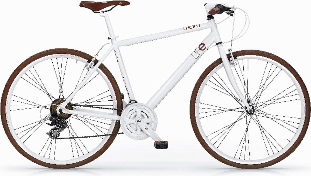 MBM LIFE URBAN STYLE Fixed Gear H 54 cm 21 Speed 28 Inch White - Thumbnail 2