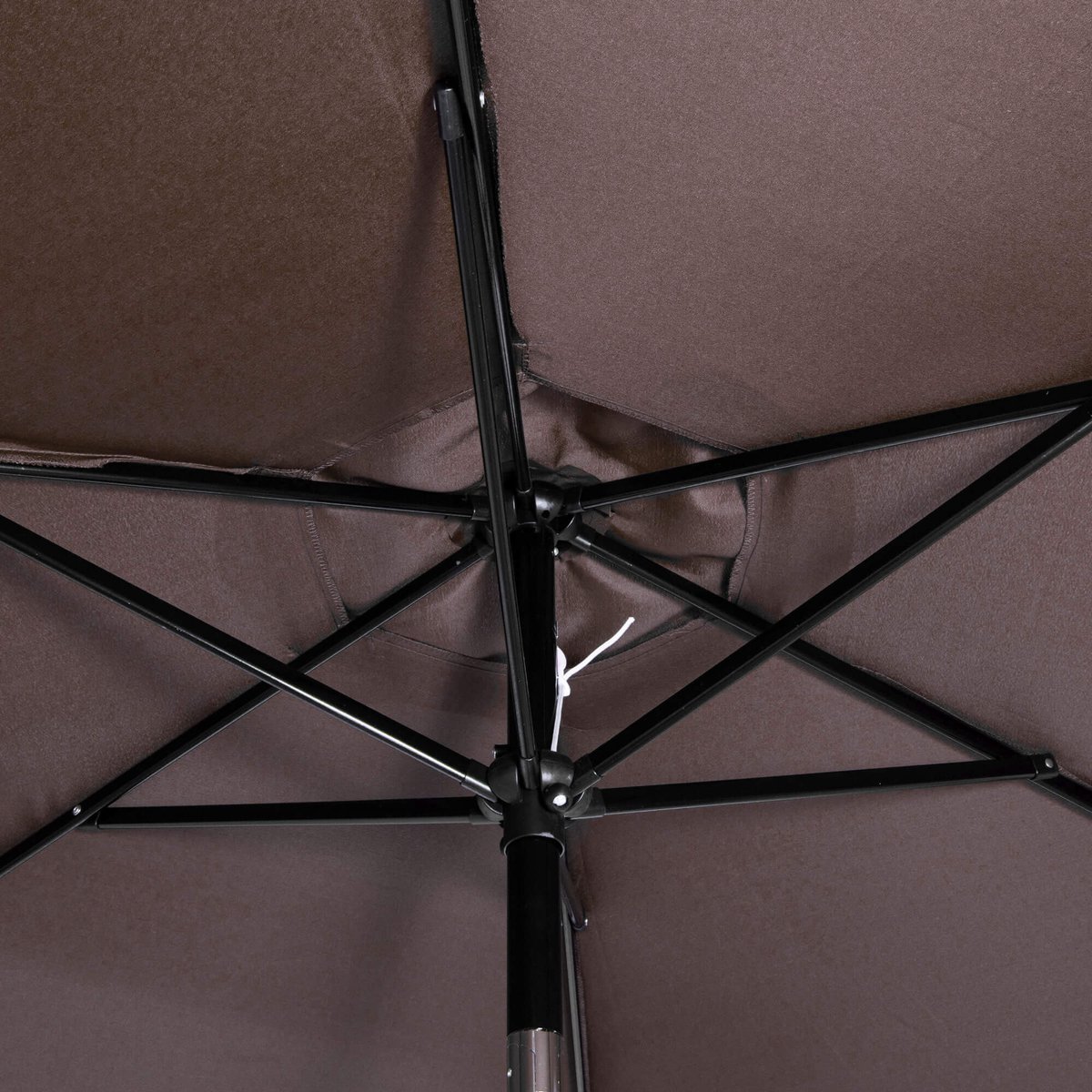 Springos Parasol | Parasols | Kantelbaar | Met ventilatie | Bruin | Ø 250 cm – foto 7