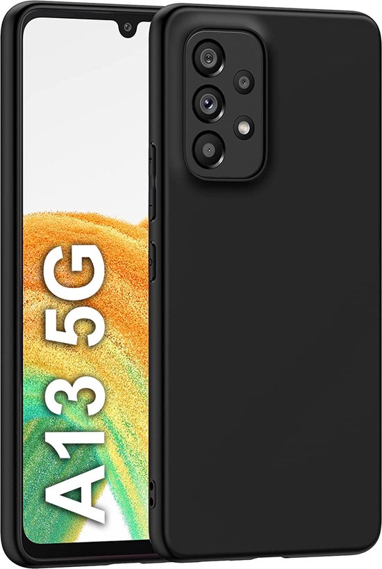 Hoesje geschikt voor Samsung Galaxy A13 5G Hoesje Back Cover – Hoesje geschikt voor Samsung Galaxy A13 5G zwart matte TPU silicone case - EPICMOBILE