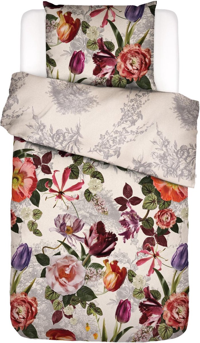 ESSENZA Scarlett Dekbedovertrek Vanilla - Tweepersoons – 200x220 cm + 2 kussenslopen 60x70 cm