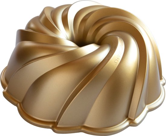 Tulband Bakvorm "Swirl Bundt Pan" - Nordic Ware | Premier Gold