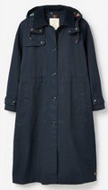 Donkerblauwe lange regenjas / trenchcoat Fernhall van Joules XL