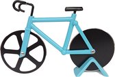 YONO Pizzasnijder Fiets - Pizza Snijder - Pizzames - Roller - Cutter - Blauw