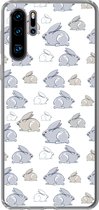 Coque Huawei P30 Pro - Motif - Lapin - Oreille - Coque en Siliconen téléphone -