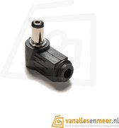 DC connector 2.5x5.5 male Haaks 5.5x2.5