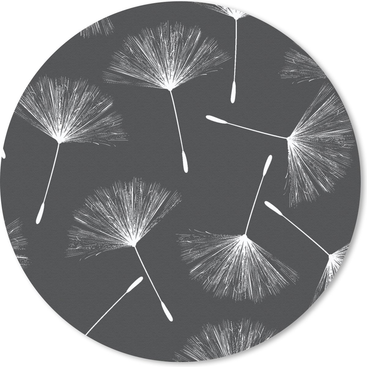 Muismat rond 50x50 cm - Mousepad Design - Paardenbloem - Plant - Ronde muismatten