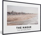 Cadre photo avec affiche - Nederland - La Haye - Plage - 60x40 cm - Cadre pour affiche