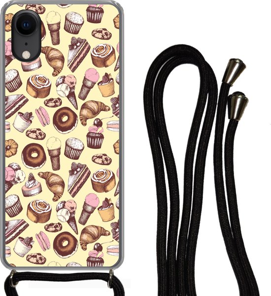 Coque avec cordon iPhone XR - Fille - Nourriture - Gâteau - Motifs - Fille  - Kids -... | bol