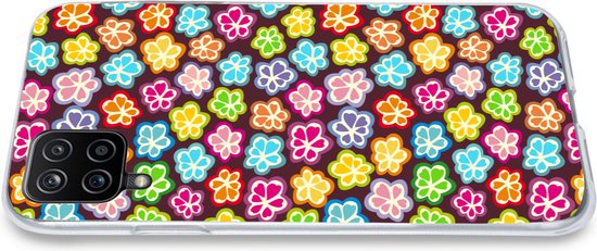 Coque Samsung Galaxy A12 - Filles - Bloem - Motifs - Coque de téléphone en Siliconen -