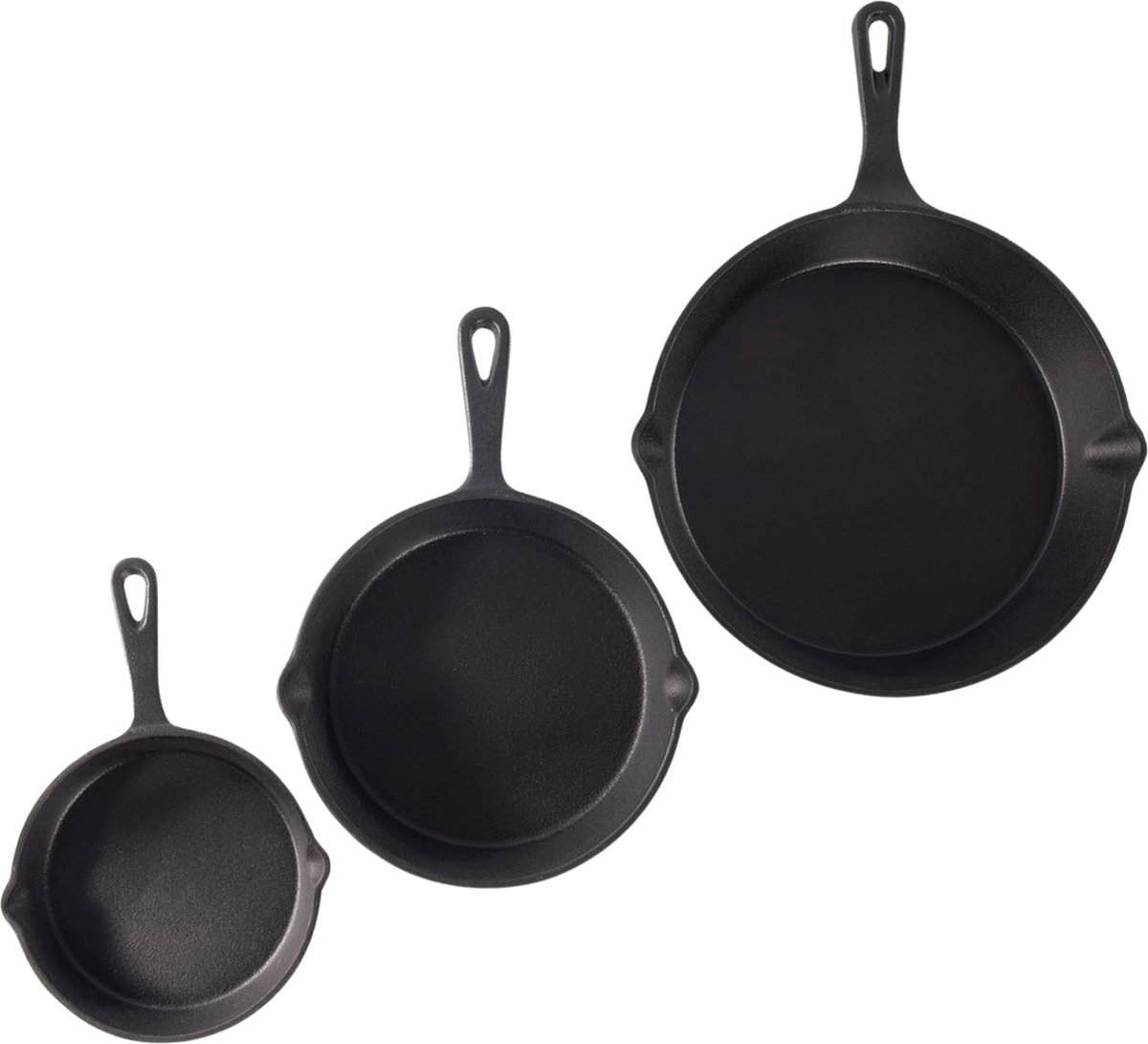 Bergner set van koekenpan en grillplaat