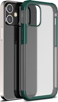 Mobigear Hoesje geschikt voor Apple iPhone 12 Mini Telefoonhoesje Hardcase | Mobigear Shockproof Backcover | Schokbestendig iPhone 12 Mini Telefoonhoesje | Anti Shock Proof - Groen