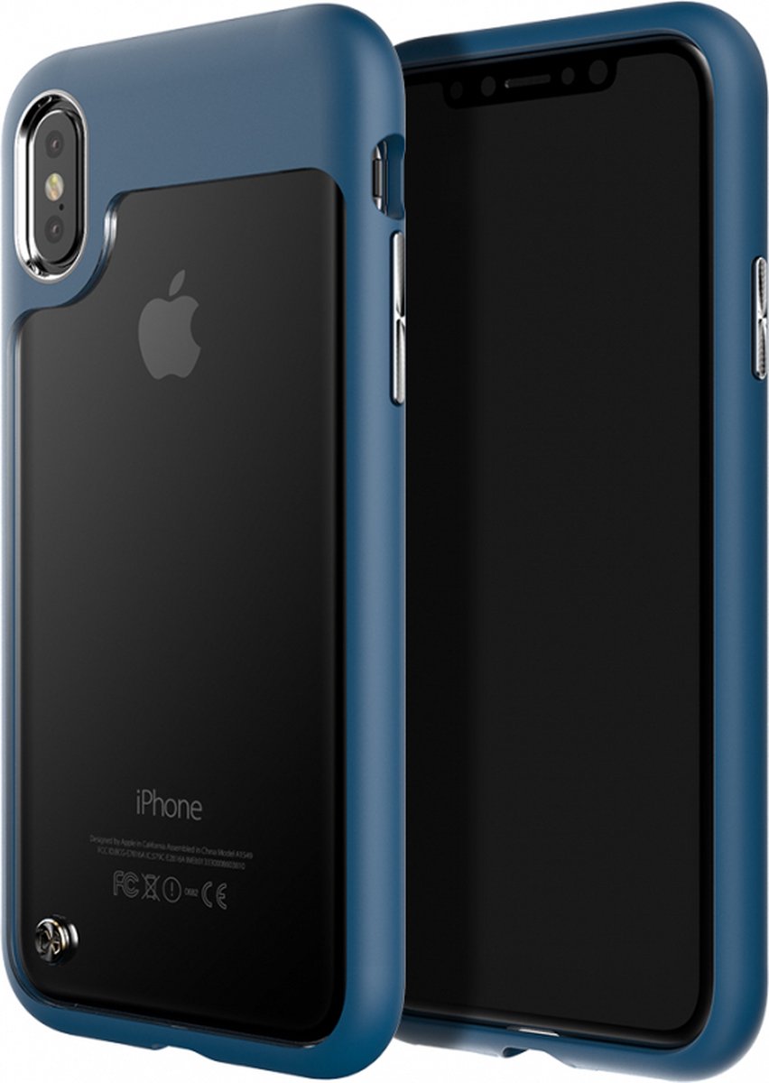 Apple iPhone X/10 Hoesje - STI:L - Monokini Serie - Hard Kunststof Backcover - Navy - Hoesje Geschikt Voor Apple iPhone X/10